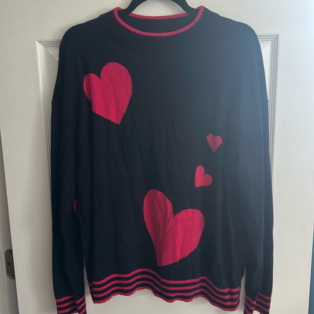 Talbots heart sweater